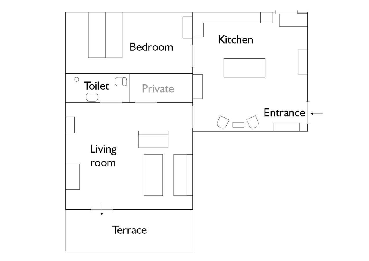 Rolso Retreat - The Apartment Knebel Esterno foto
